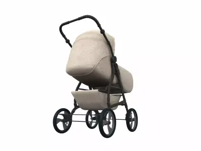 Baby stroller 07 3D model
