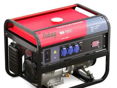 gasoline generator Fubag BS 6600 3D model 3D model