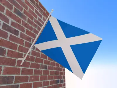 Flag of Scotland 3D model