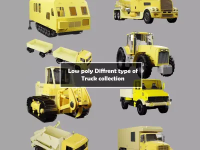 Truck collection 3D Model Pack purchase