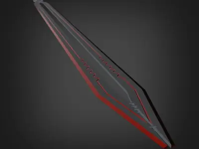 Futuristic Sword  Low-poly 3D model