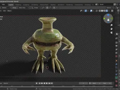 Water Monster Free 3D model