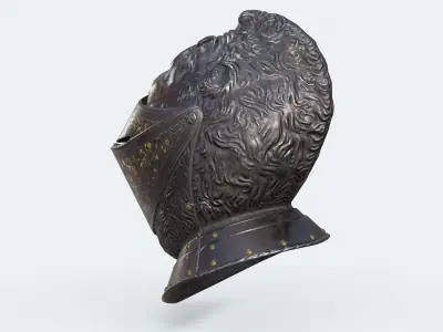 Helmet of Henry Low-poly 3D model