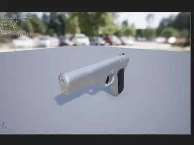 tt-33 pistol Free low-poly 3D model