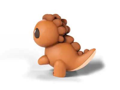 stylized Dinosaur Low-poly 3D model