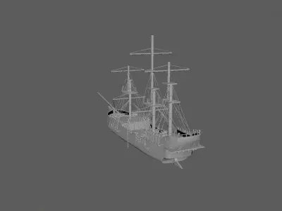 Pirate Ship phase-1 Free 3D model