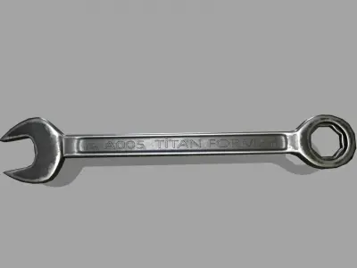 wrench Low-poly 3D model 27
