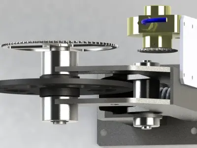  Support depth sensor encoder Free 3D model