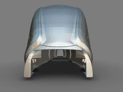 bullet train case 3D model Free low-poly 3D model