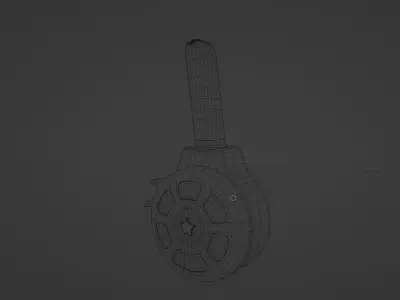 Pistol Drum Mag 3D model