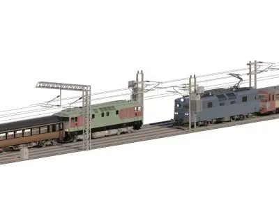 British generic diesel trains 3D model