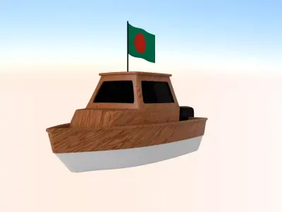 Bangladesh Fishing Boat 3D model