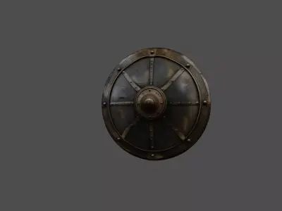 Ancient Warriors Shield Detailed 3D Model 3D model