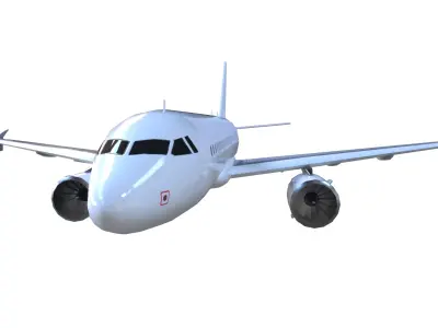 Airliner Low-poly 3D model