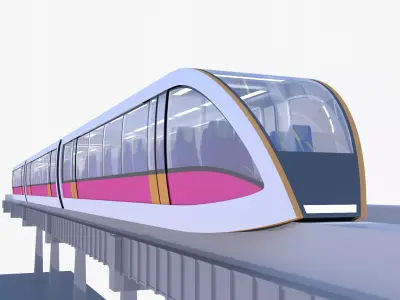 Monorail train concept 2023 IV 3D model