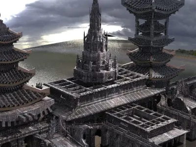 Hideyoshi Genma ruin 3  3D model