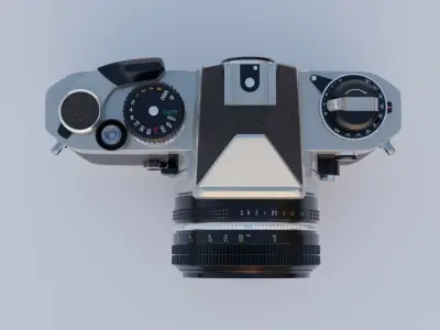Nikon FE Flim Camera  3D model