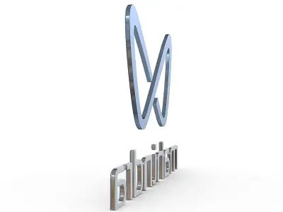mahindra new logo 3D model by 3dlogoman