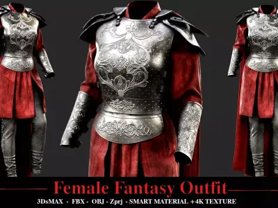 Female Fantasy Outfit  3D model