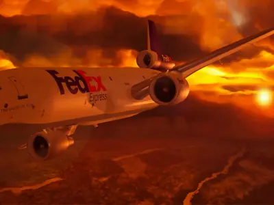 DC-10 Fedex Free 3D model