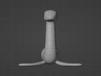elasmosaurus cute 3D model 3D model