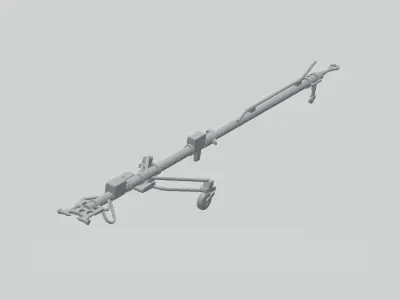 MIG-29 Fulcrum fighter tow bar 3D print model
