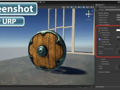 Stylized Shield Low-poly 3D model