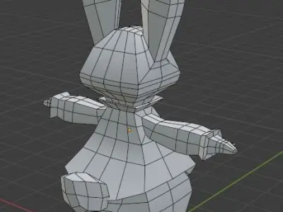 Rabbit just a Rabbit Low-poly 3D model