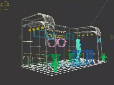 Exhibition - Area - 6X3-3DMAX2012-4 3D model