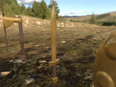 Bronze Age Weapons Collection Free low-poly 3D model