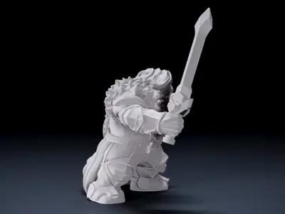 warrior goblin 2 3D print model