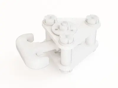 Crane hook 09 3D model