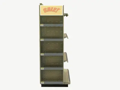 Retail End Stand Low-poly 3D model