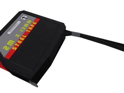 Construction Measuring Tape Free low-poly 3D model