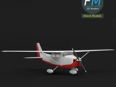 Toy personal use airplane 3D model