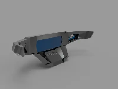 Front and Rear Bomber Bumper for Dodge Ram 3D model