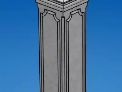 Postument Low-poly 3D model