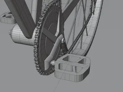 cyclist bicycle 3D model