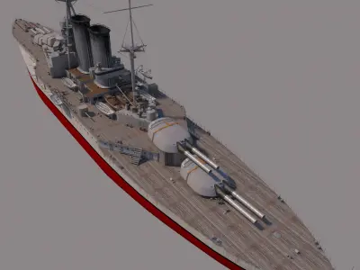 HMS Queen Elizabeth 3D model by c5