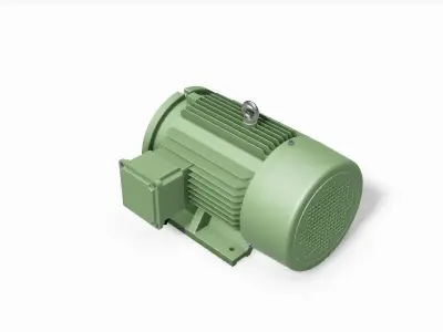 132S B34b Right IEC electric motor - 3D CAD model 3D model