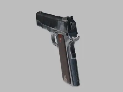 1911 Pistol  Low-poly 3D model