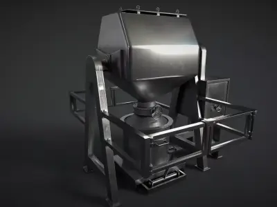 Octagonal Blender Low-poly 3D model