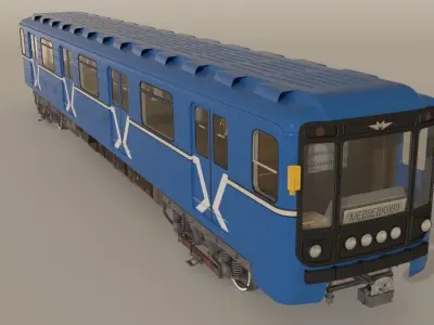 Moscow Subway Train 3D model