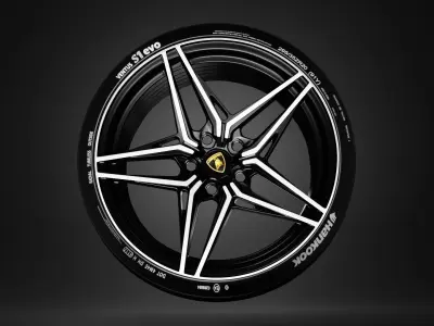 Racing Car Star Disk from the wheel 3D model