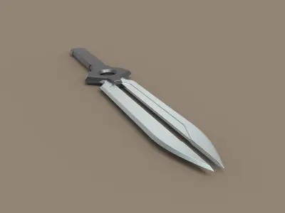 Dagger from the Darker than black  3D model
