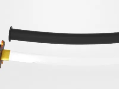 Katana samurai sword Free 3D model 3