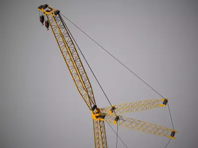 Generic High Crawler Crane 3D model