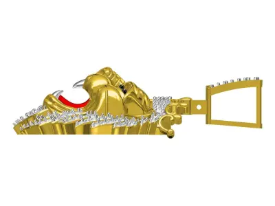 Roaring Lion King Hip Hop Pendant 3D print model