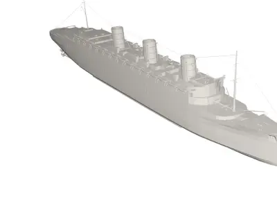 Military Ship 3D model get