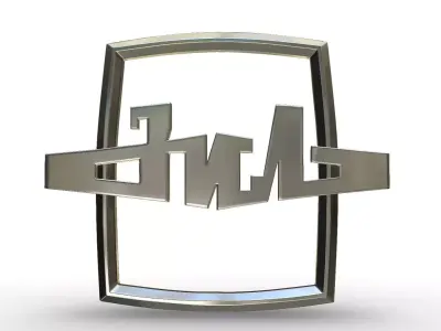 zil logo 3D model by 3dlogoman